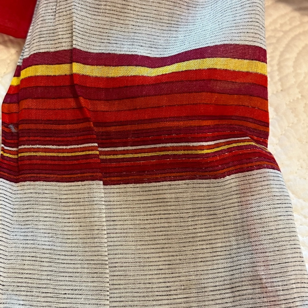 Oscar de la Renta vintage Accessory Street 100% cotton scarf